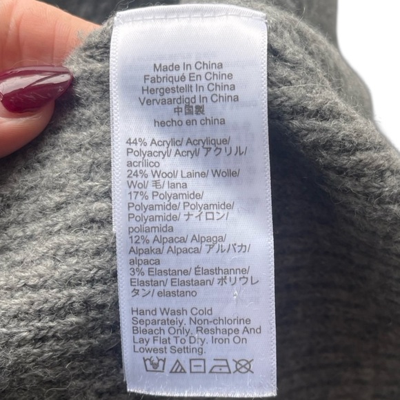 J.Crew Gray Half-zip stretch Sweater - Long Sleeve - Size M - Picture 11 of 15